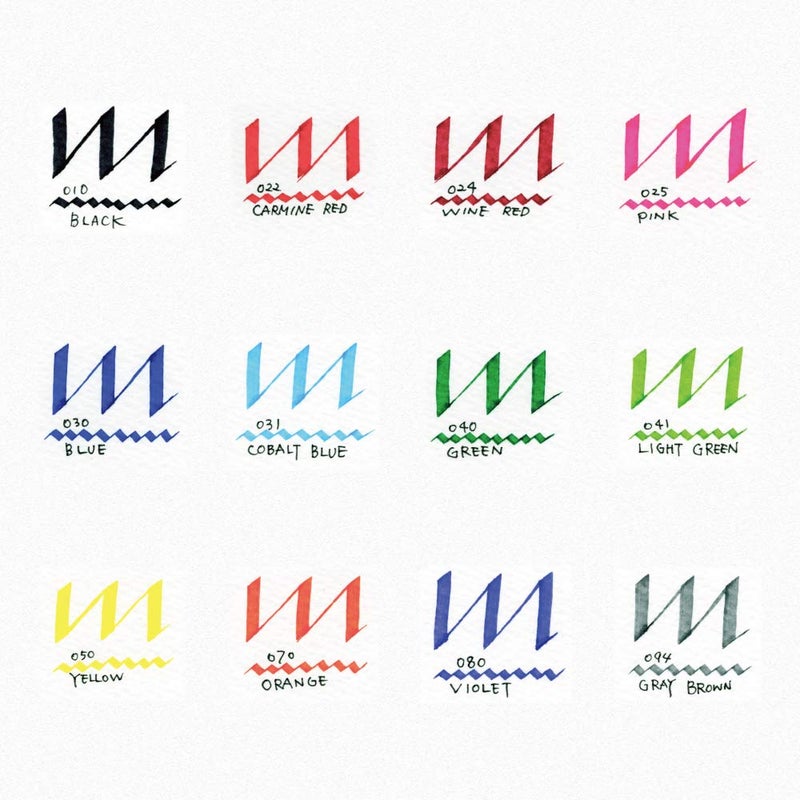 Kuretake ZIG Calligraphy Marker Pens  12 Colors set  2mm & 3.5mm Dual Tip Markers  for Writing & Hand Lettering  for Professional  Beginner  Water-based dye ink  Made in Japan - Image 3